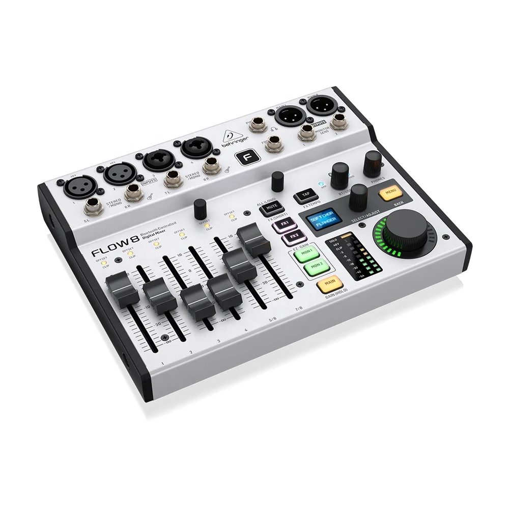 Audio And Music Mixer - Цифровой микшер Behringer Flow 8, музыкальное