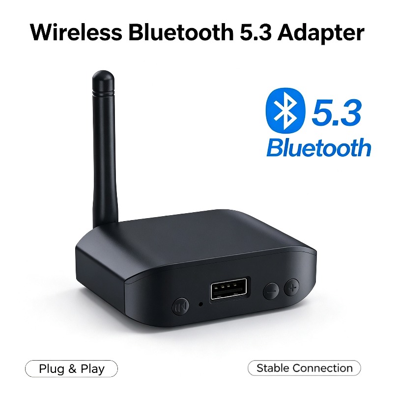 Audio Music Link - Автомобильный Bluetooth-адаптер 5.0, аудиоприемник с двойным