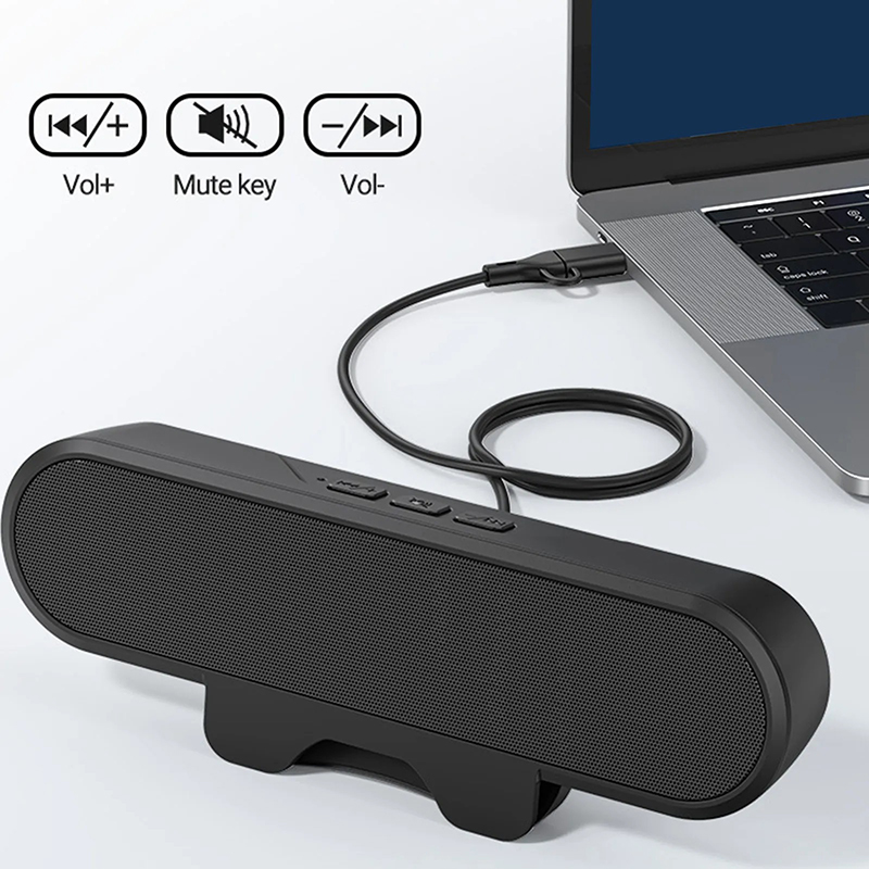 Audio Music Center - Портативная мини-колонка-саундбар с USB-подключением для компьютера,