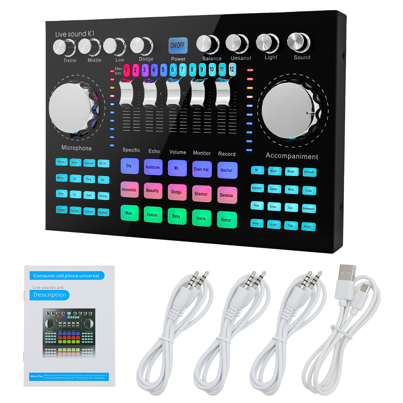 Портативная звуковая карта для – обзор и цена Audio And Music Mixer