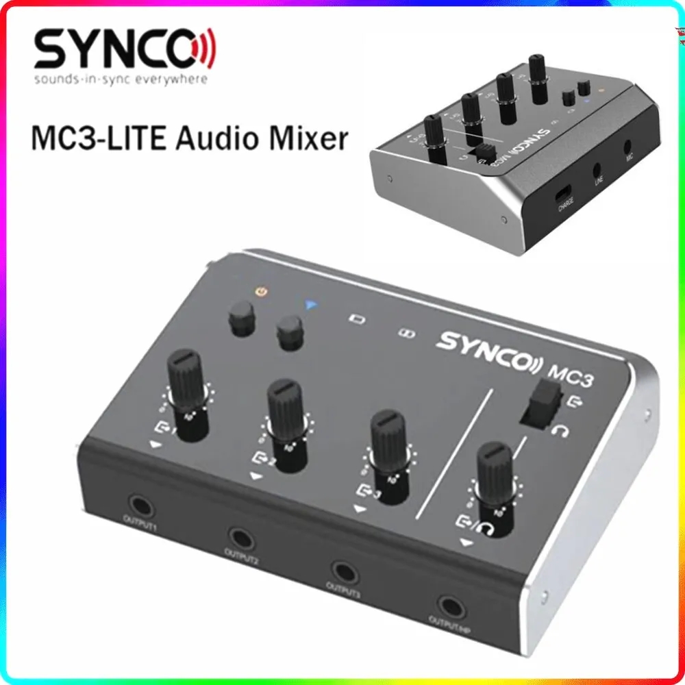 Synco MC3 Lite аудиомикшер 4-к – обзор и цена Audio And Music Mixer