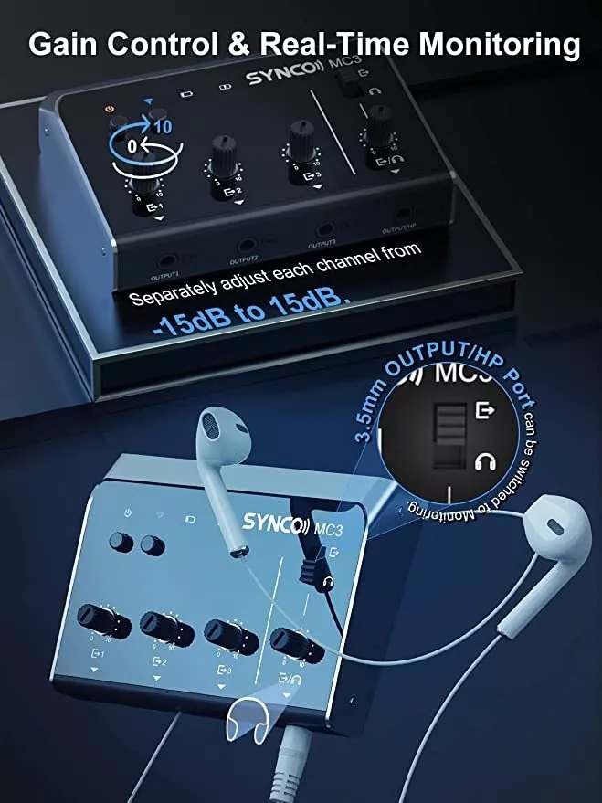 Synco MC3 Lite аудиомикшер 4-к – обзор и цена Audio And Music Mixer