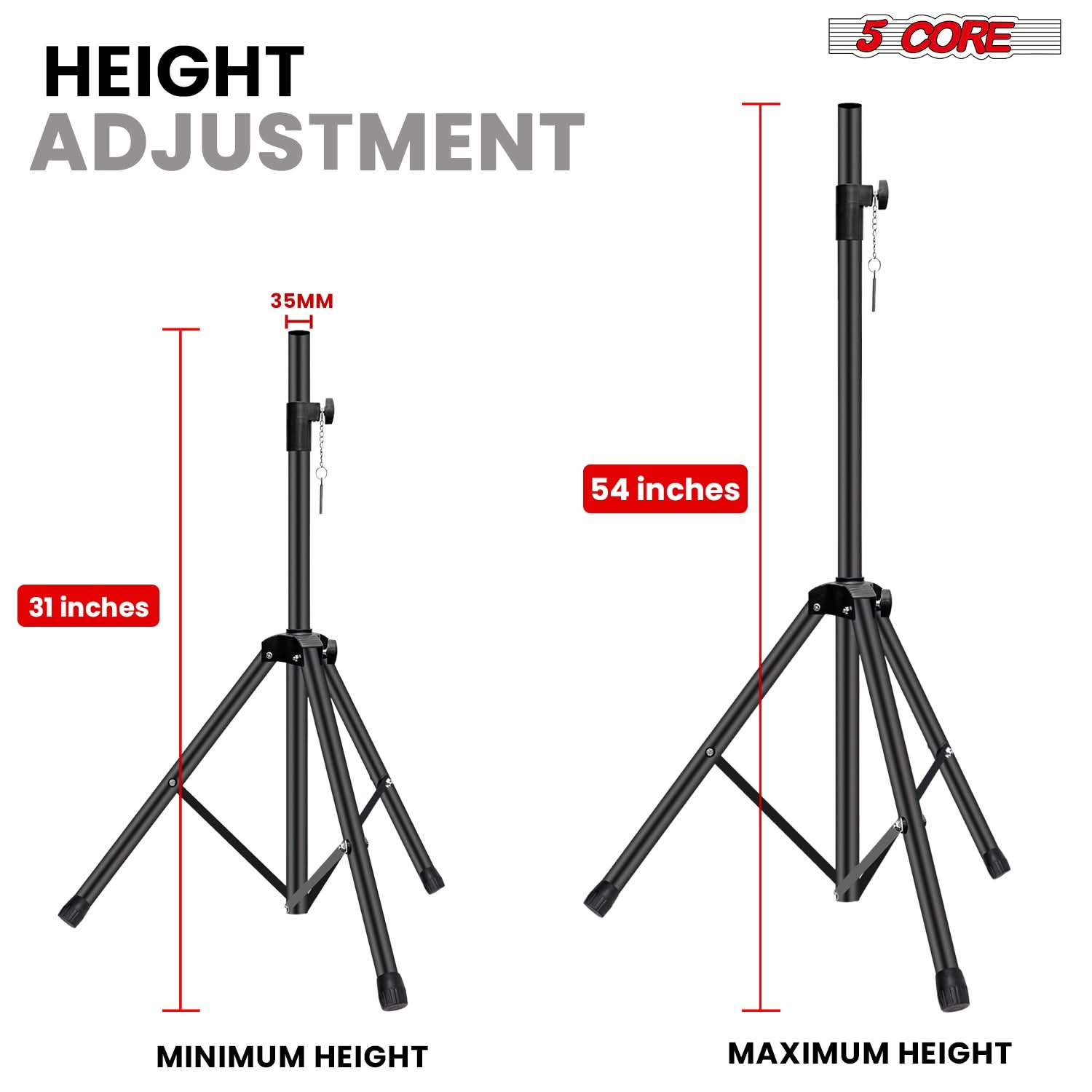 Регулируемая стойка для 5 коло – обзор и цена Speaker Stand Tripod
