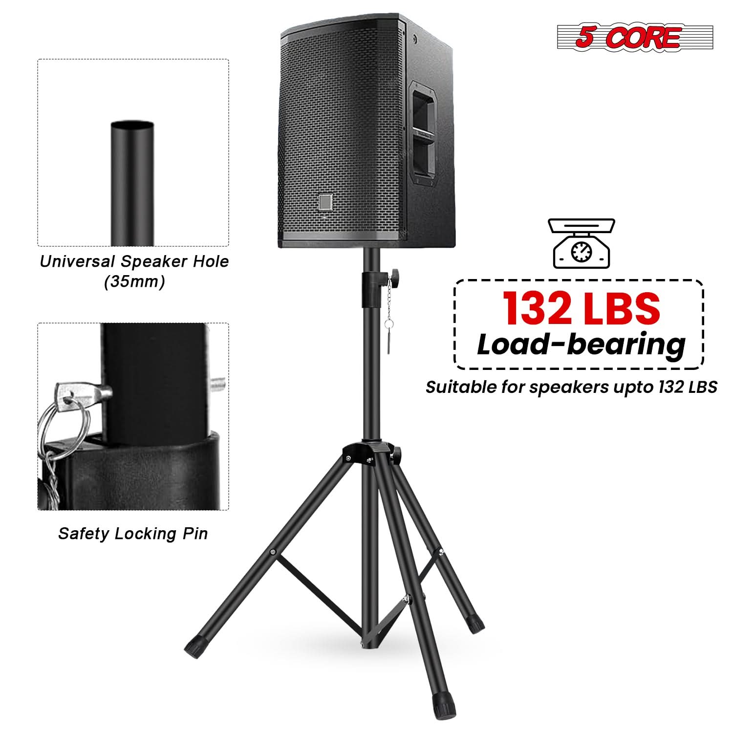 Регулируемая стойка для 5 коло – обзор и цена Speaker Stand Tripod