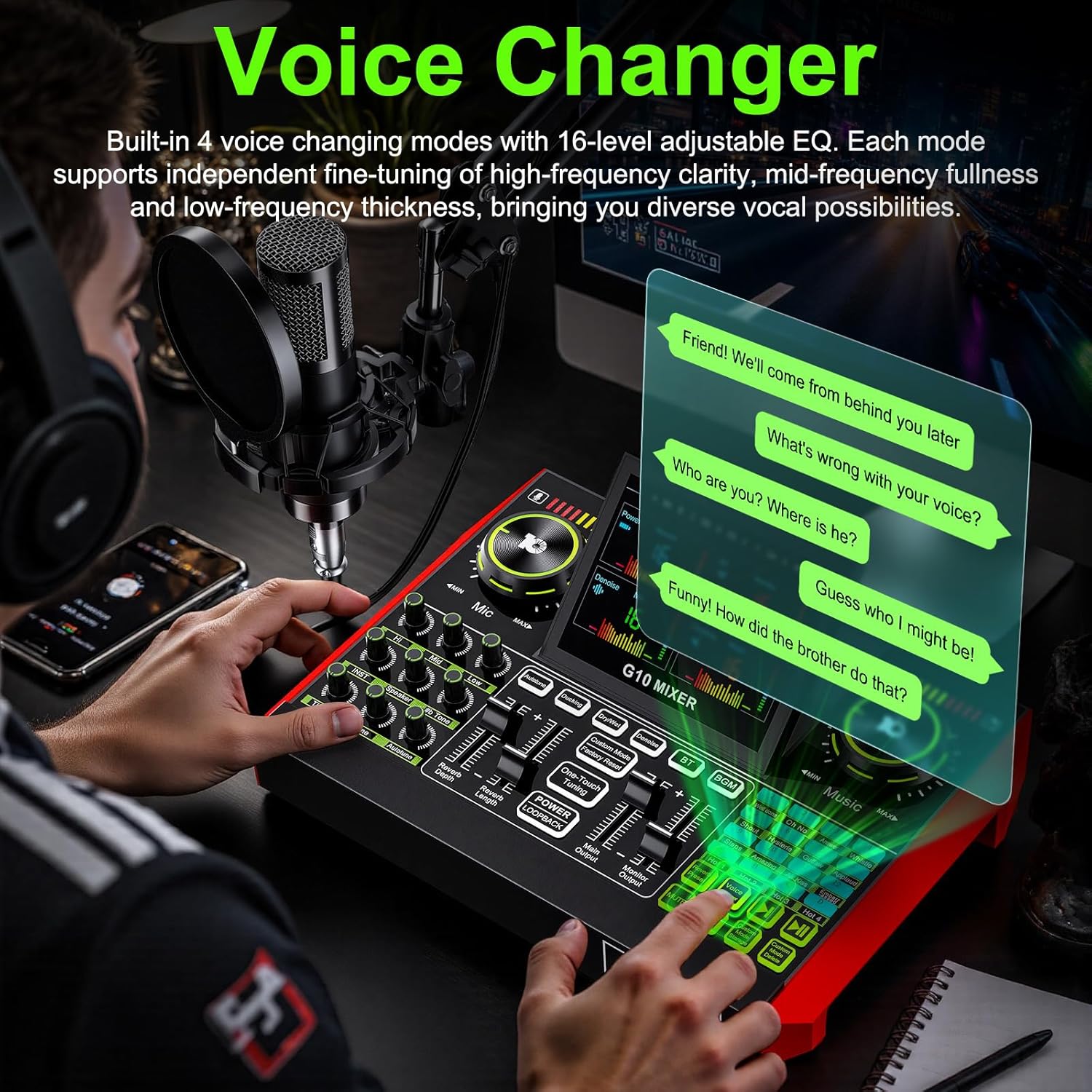 Аудиоинтерфейс Tenlamp G10 для – обзор и цена Audio And Music Mixer