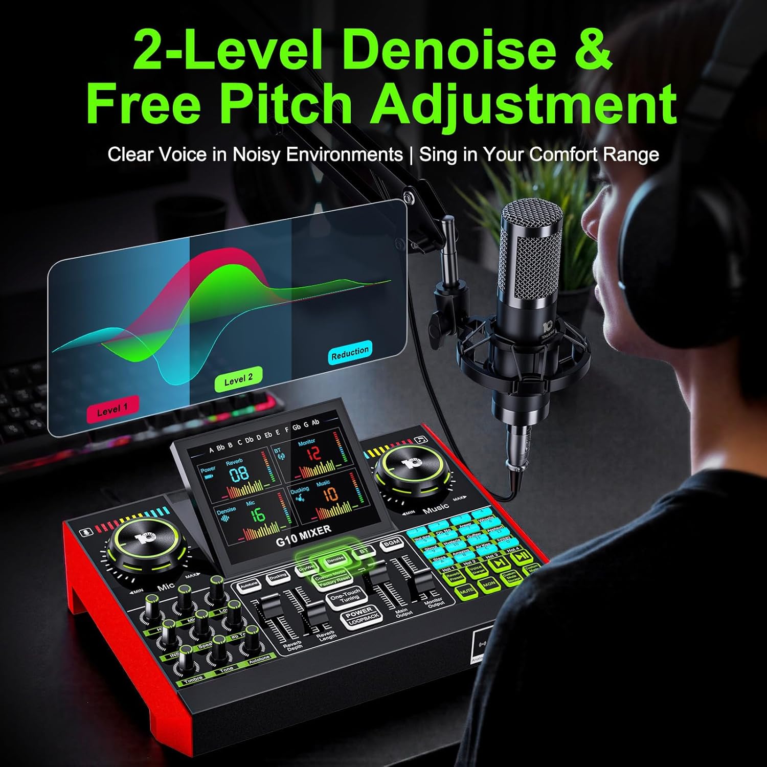 Аудиоинтерфейс Tenlamp G10 для – обзор и цена Audio And Music Mixer