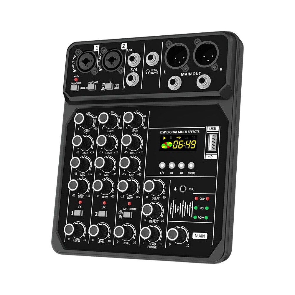 Портативный 4-канальный аудиом – обзор и цена Audio And Music Mixer