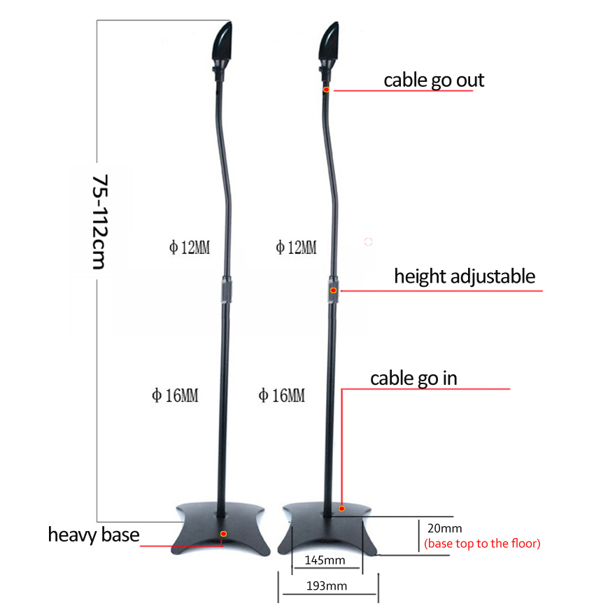 (1 комплект = 1 пара) SF06-II  – обзор и цена Speaker Stand Tripod